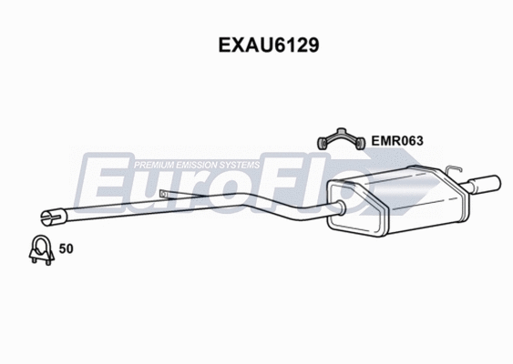 Rear Muffler (EXAU6129)