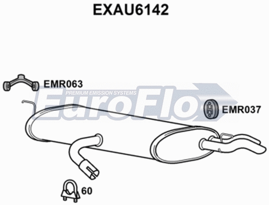 Rear Muffler (EXAU6142)