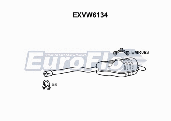Rear Muffler (EXVW6134)