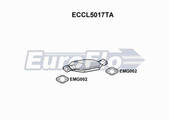 Catalytic Converter (ECCL5017TA)