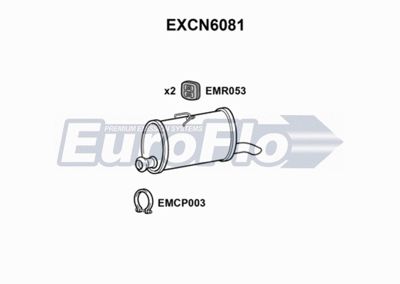 Rear Muffler (EXCN6081)