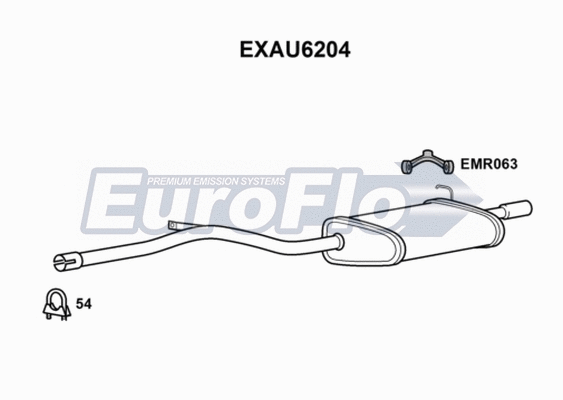 Rear Muffler (EXAU6204)