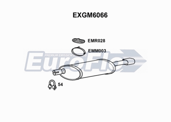 Rear Muffler (EXGM6066)