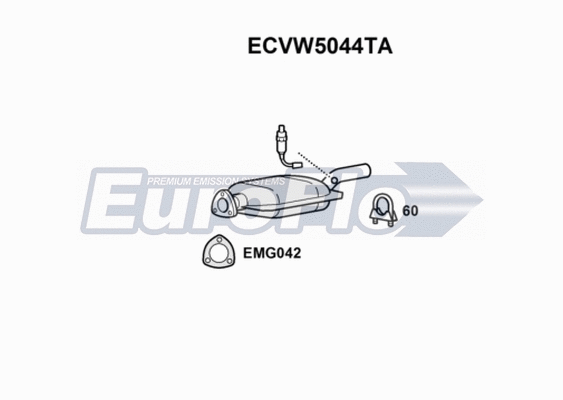 Catalytic Converter (ECVW5044TA)