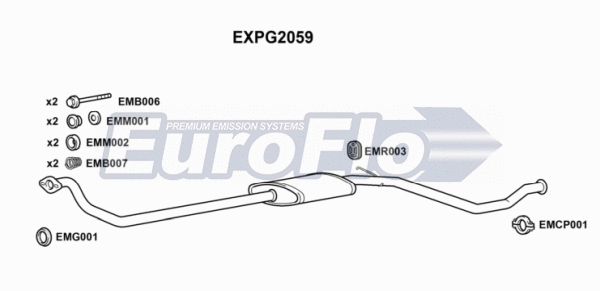 Exhaust Pipe (EXPG2059)
