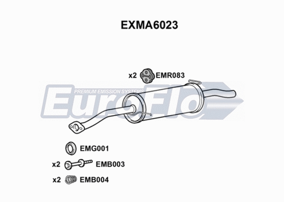 Rear Muffler (EXMA6023)