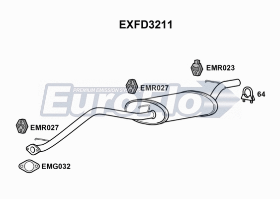 Centre Muffler (EXFD3211)