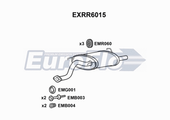 Rear Muffler (EXRR6015)