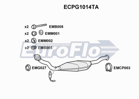 Catalytic Converter (ECPG1014TA)