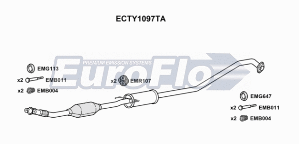Catalytic Converter (ECTY1097TA)