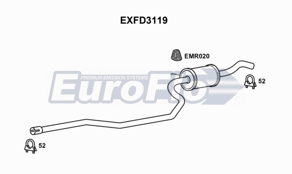Centre Muffler (EXFD3119)