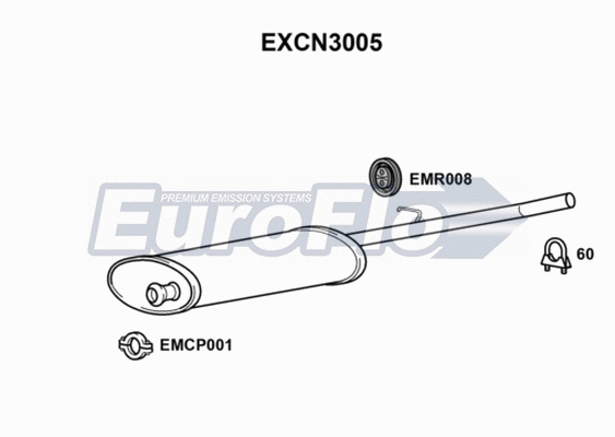 Centre Muffler (EXCN3005)