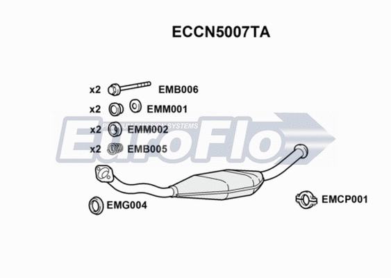Catalytic Converter (ECCN5007TA)