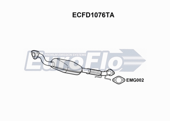 Catalytic Converter (ECFD1076TA)