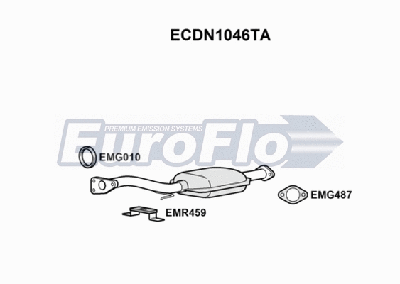 Catalytic Converter (ECDN1046TA)