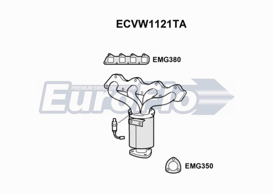 Catalytic Converter (ECVW1121TA)