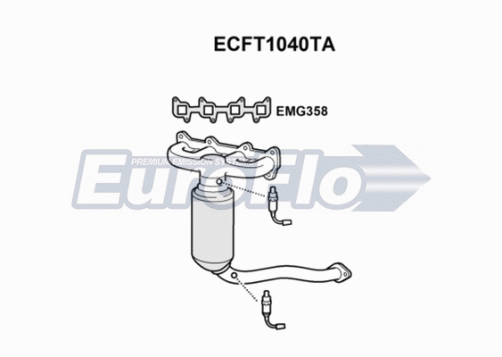 Catalytic Converter (ECFT1040TA)