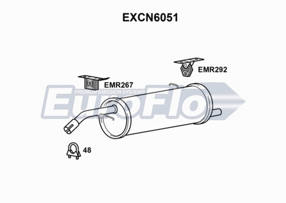Rear Muffler (EXCN6051)