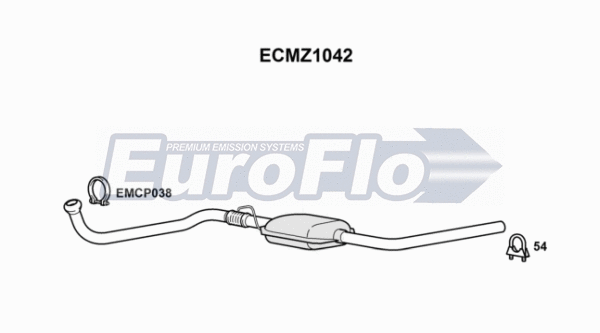 Catalytic Converter (ECMZ1042)