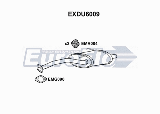 Rear Muffler (EXDU6009)