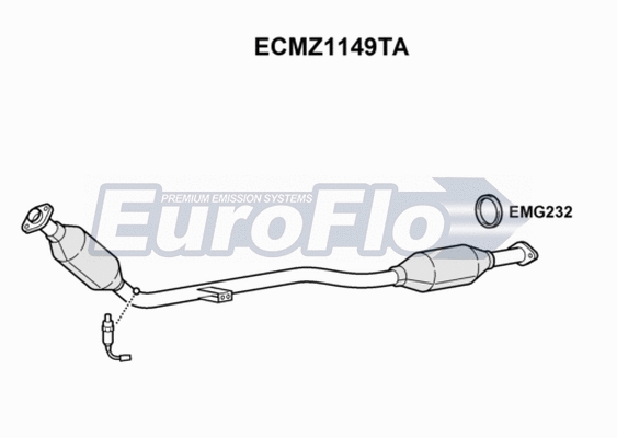 Catalytic Converter (ECMZ1149TA)