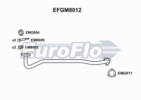 Exhaust Pipe (EFGM8012)