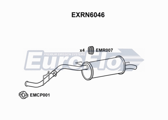 Rear Muffler (EXRN6046)