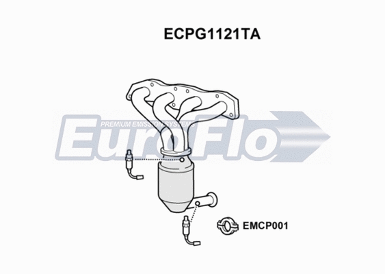 Catalytic Converter (ECPG1121TA)