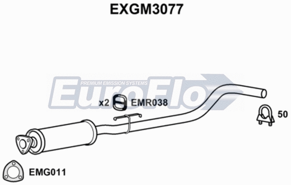 Centre Muffler (EXGM3077)