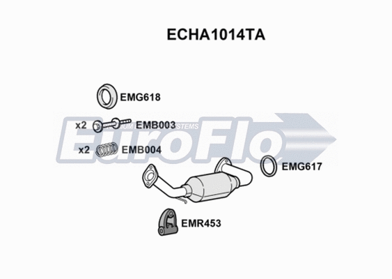 Catalytic Converter (ECHA1014TA)