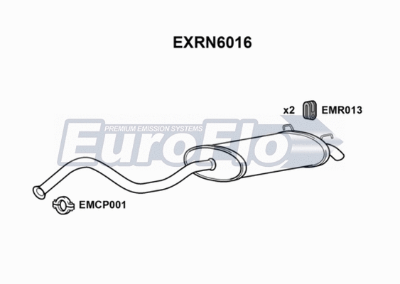 Rear Muffler (EXRN6016)