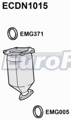 Catalytic Converter (ECDN1015)