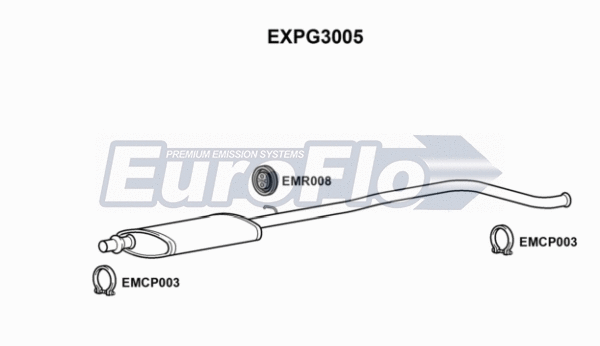 Centre Muffler (EXPG3005)