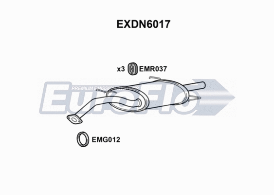 Rear Muffler (EXDN6017)