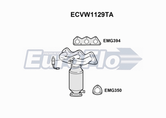 Catalytic Converter (ECVW1129TA)