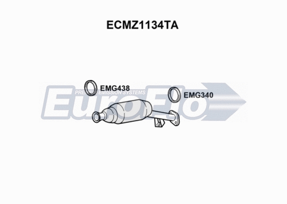 Catalytic Converter (ECMZ1134TA)