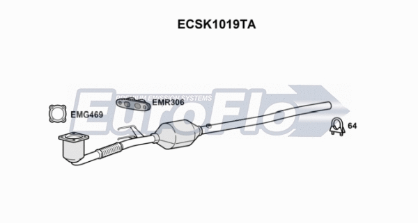 Catalytic Converter (ECSK1019TA)