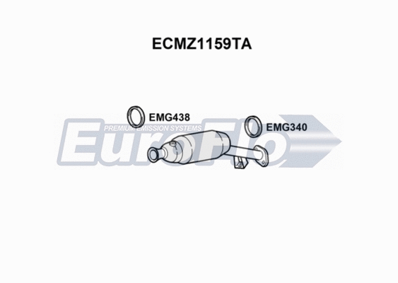 Catalytic Converter (ECMZ1159TA)