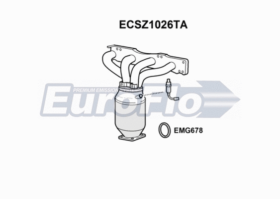 Catalytic Converter (ECSZ1026TA)