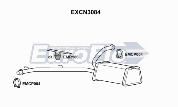 Centre Muffler (EXCN3084)