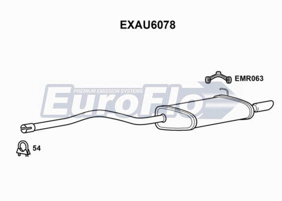 Rear Muffler (EXAU6078)
