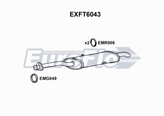 Rear Muffler (EXFT6043)