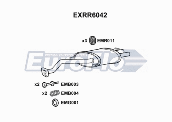 Rear Muffler (EXRR6042)