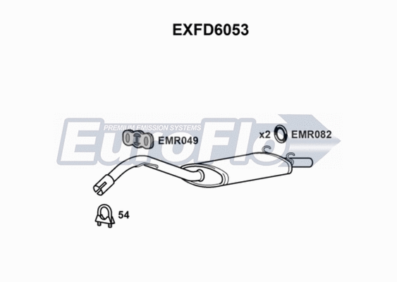 Rear Muffler (EXFD6053)