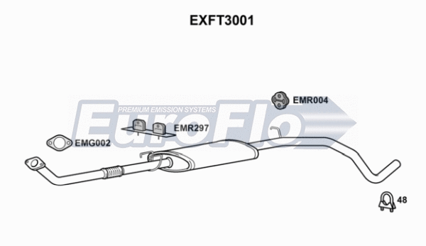 Centre Muffler (EXFT3001)