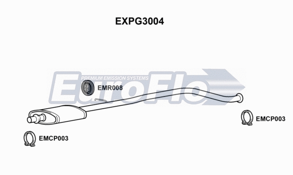 Centre Muffler (EXPG3004)