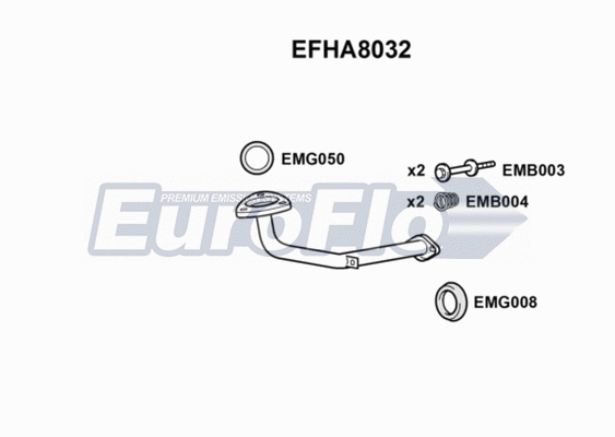 Exhaust Pipe (EFHA8032)