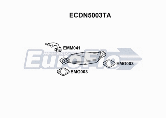 Catalytic Converter (ECDN5003TA)