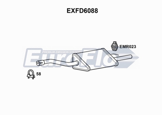 Rear Muffler (EXFD6088)