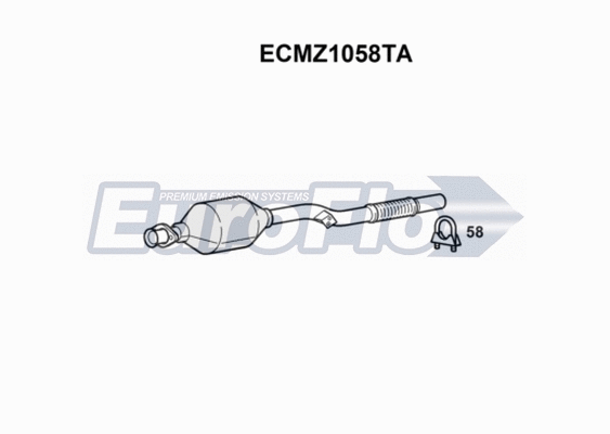 Catalytic Converter (ECMZ1058TA)